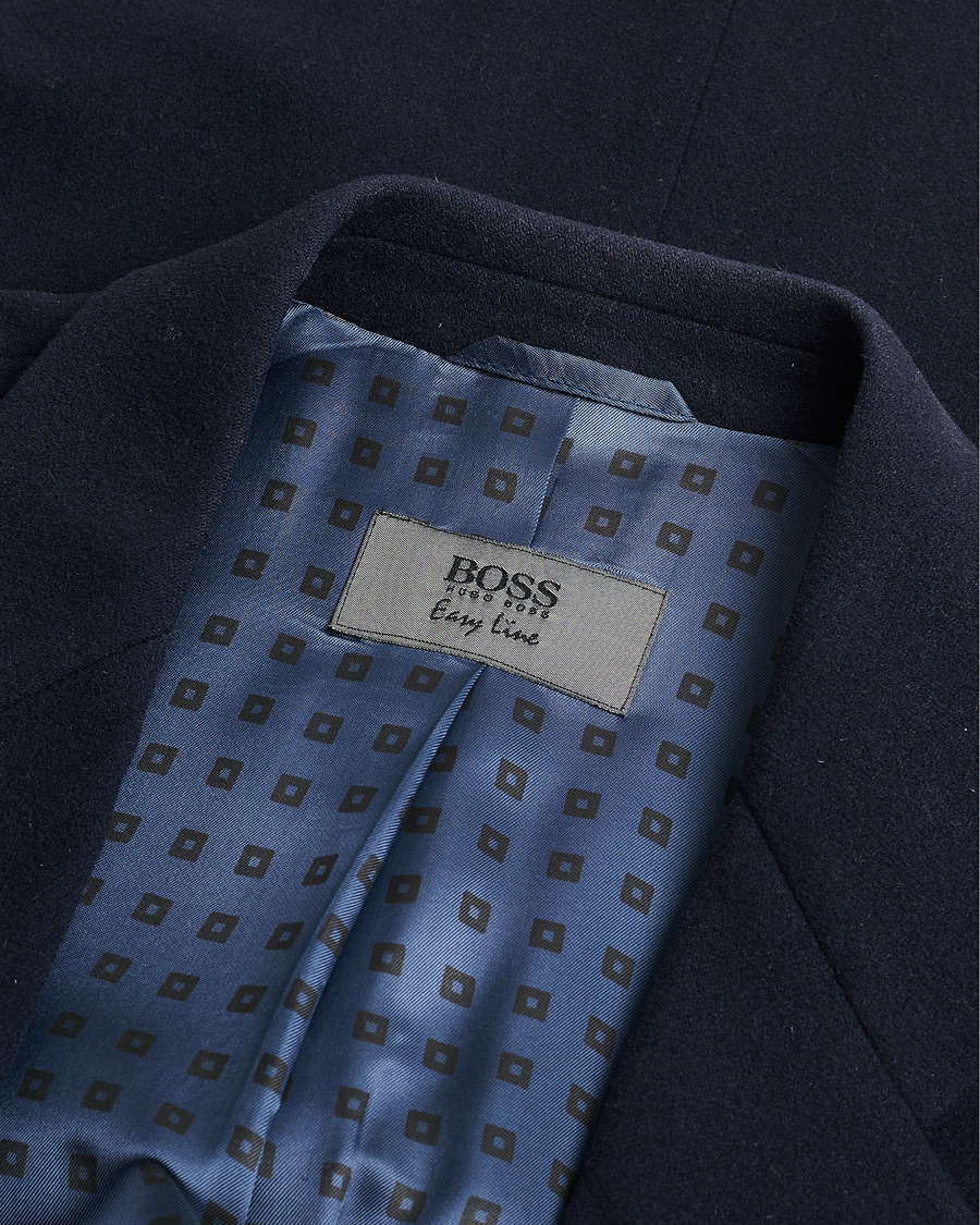 Hombres | Pre-owned Blazers | Pre-owned | BOSS Vintage Cashmere Blend Blazer Navy 48