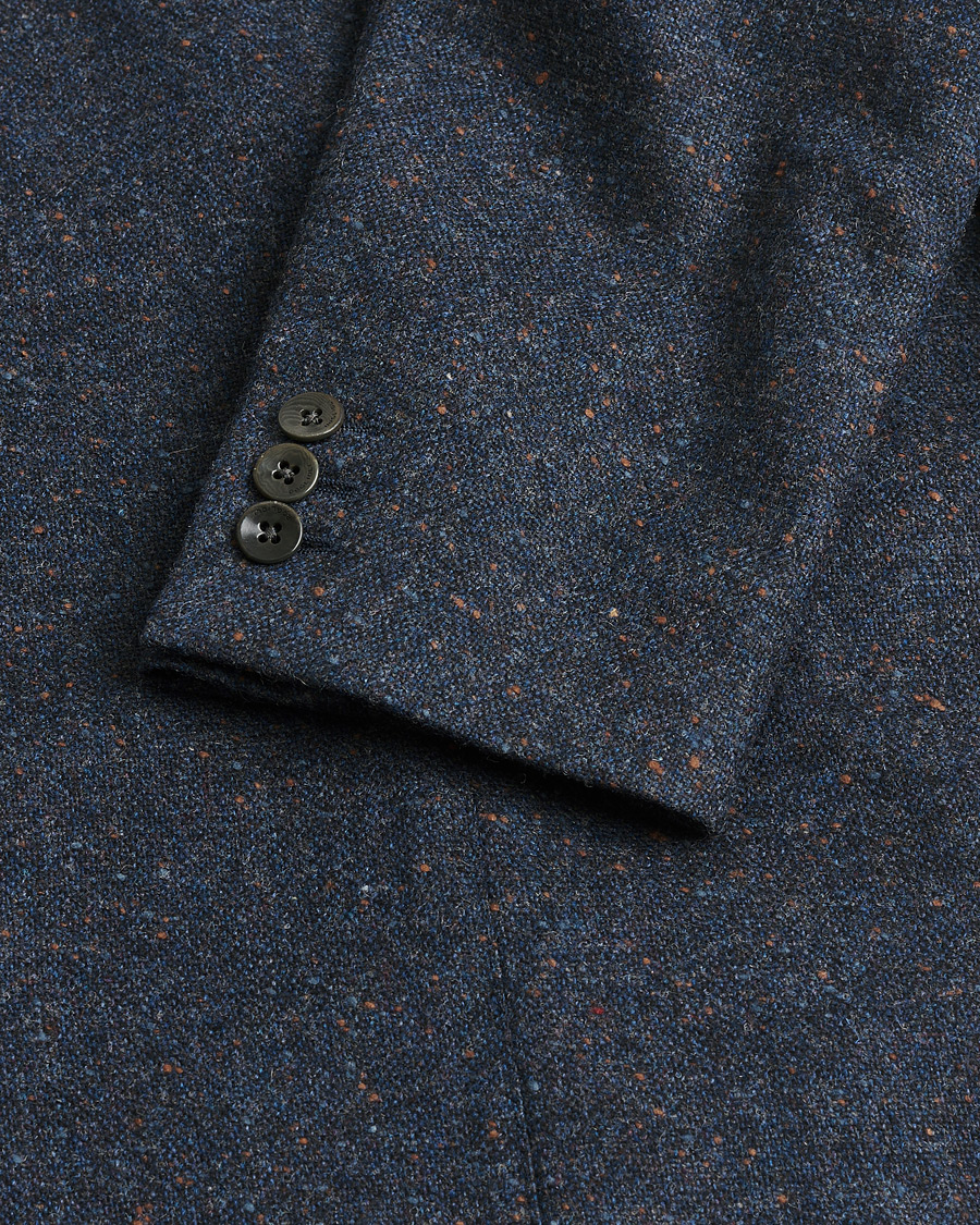 Hombres | Pre-owned Blazers | Pre-owned | Boglioli Dover Wool Blazer Navy Melange 48