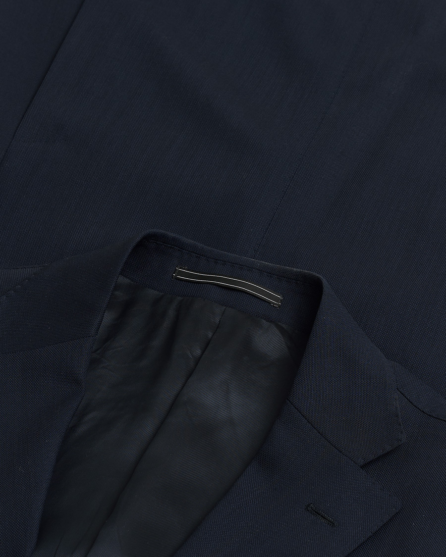 Hombres | Pre-owned Blazers | Pre-owned | Corneliani Wool Hopsack Blazer Navy 48