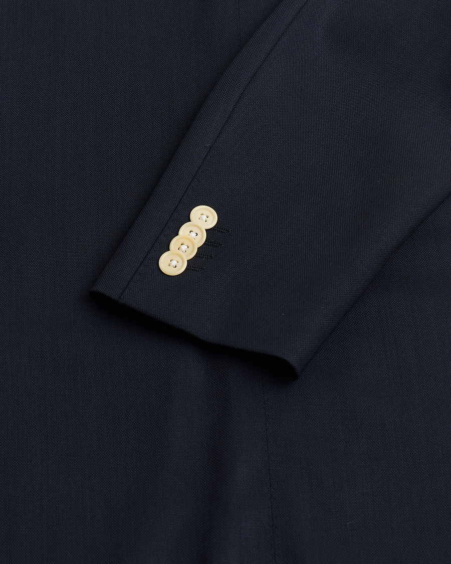 Hombres | Pre-owned Blazers | Pre-owned | Corneliani Wool Hopsack Blazer Navy 48