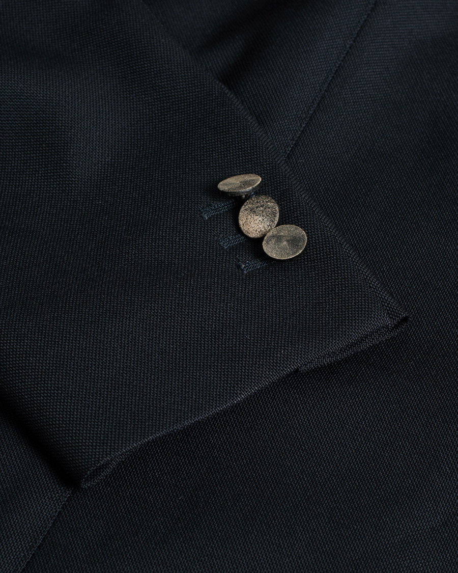 Hombres | Blazers | Pre-owned | Boglioli K Jacket Wool Hopsack Blazer Navy