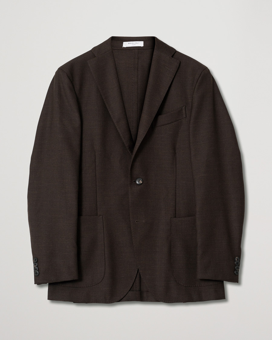 Hombres | Blazers | Pre-owned | Boglioli K Jacket Wool Mohair Blazer Brown 46