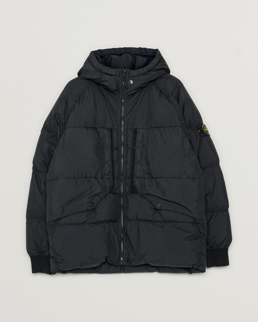 Hombres | Abrigos y chaquetas | Pre-owned | Stone Island Garment Dyed Recycled Nylon Down Jacket Black