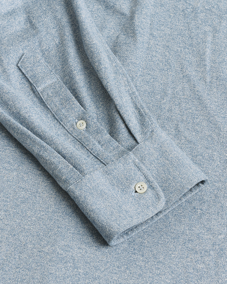 Hombres | Brunello Cucinelli Lightweight Jersey Shirt Light Blue L | Pre-owned | Brunello Cucinelli Lightweight Jersey Shirt Light Blue L