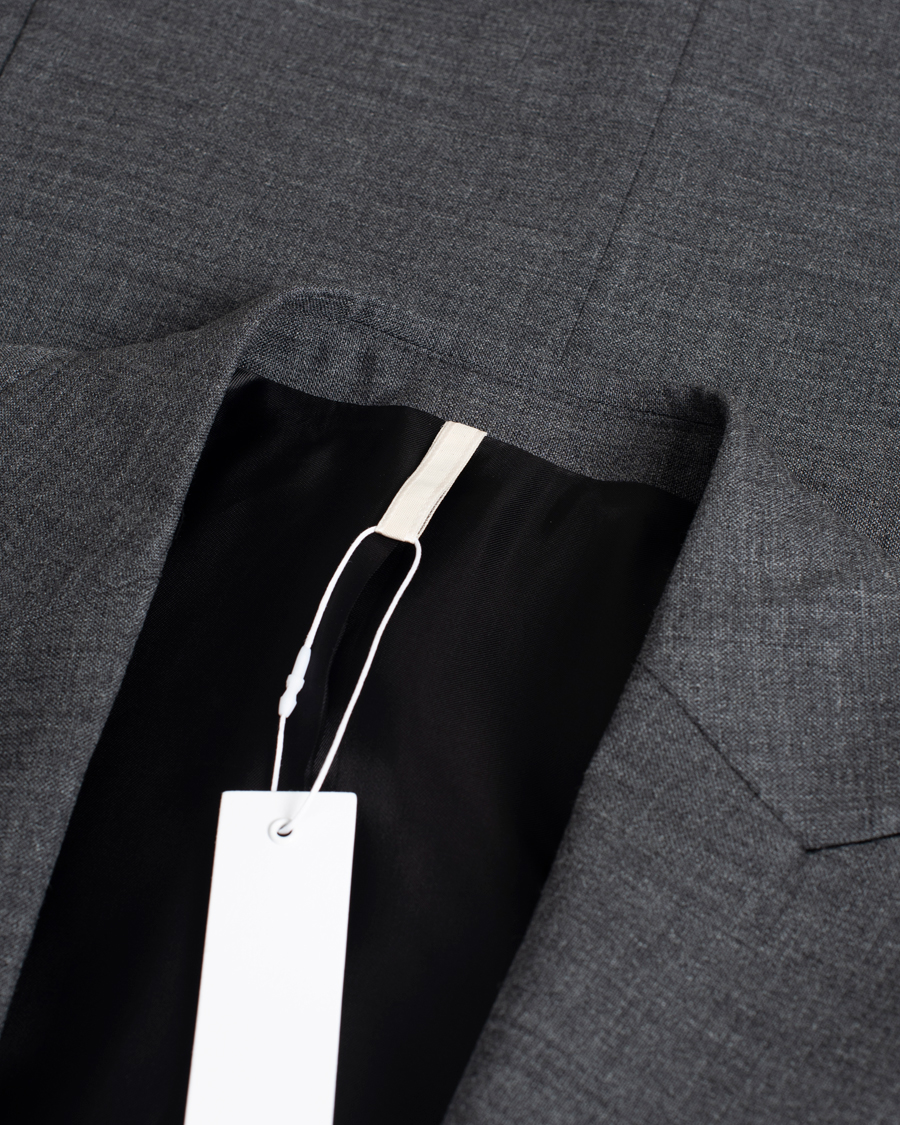 Hombres | Blazers | Pre-owned | Sunflower Single Breasted Wool Blazer Antracite