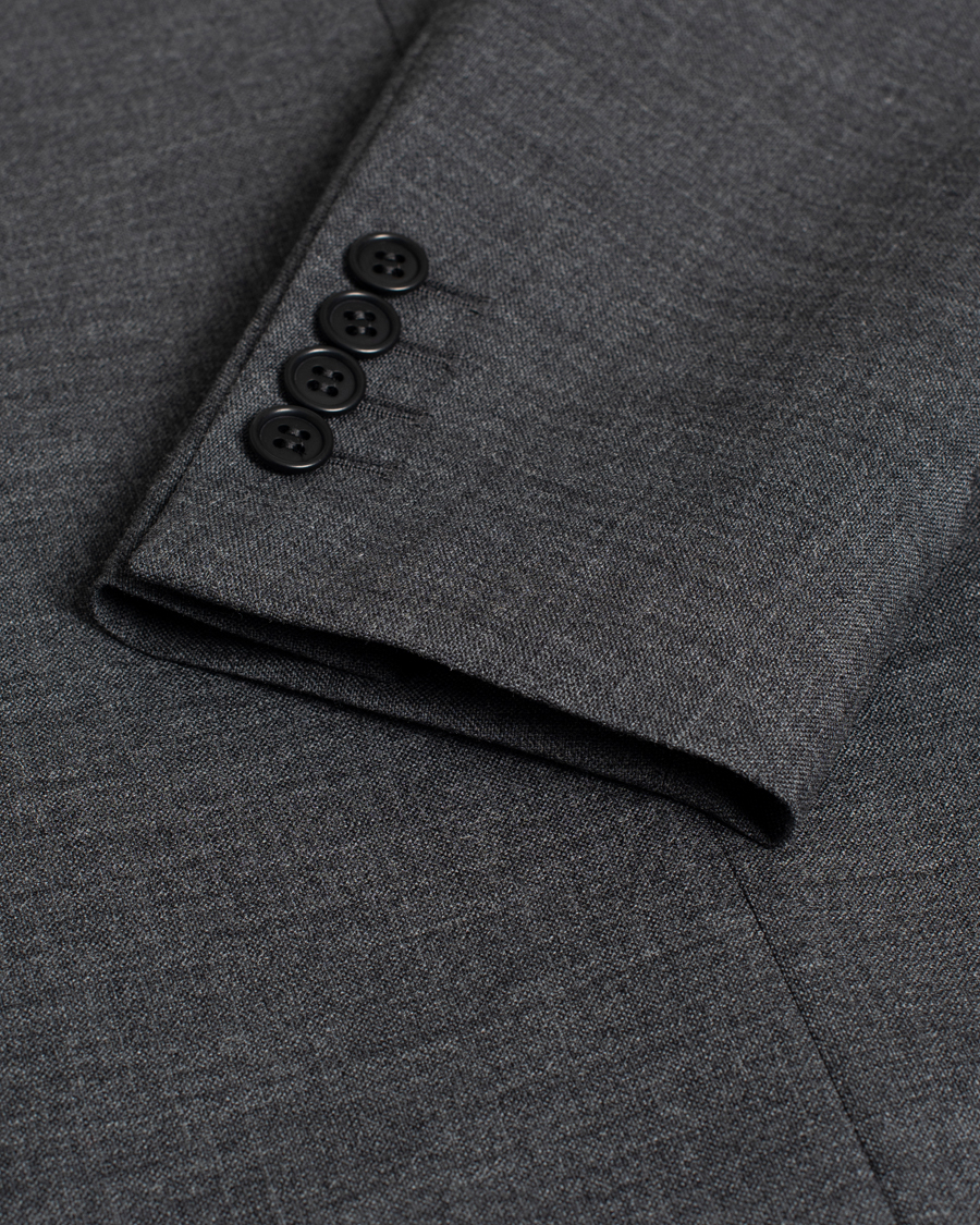 Hombres | Blazers | Pre-owned | Sunflower Single Breasted Wool Blazer Antracite