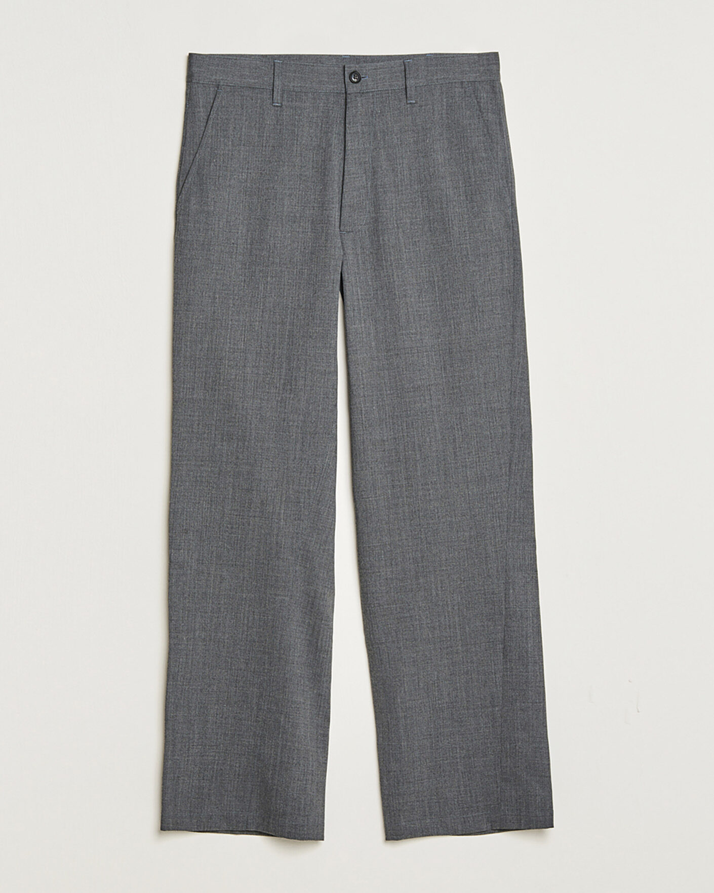 Hombres | Pre-owned Pantalones | Pre-owned | Sunflower Wide Twist Wool Trousers Grey Melange 48