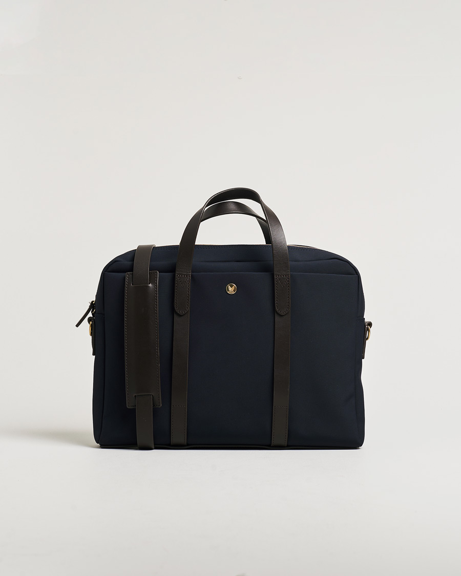 Hombres | Mismo M/S Aspire Briefcase Navy/Dark Brown | Pre-owned | Mismo M/S Aspire Briefcase Navy/Dark Brown