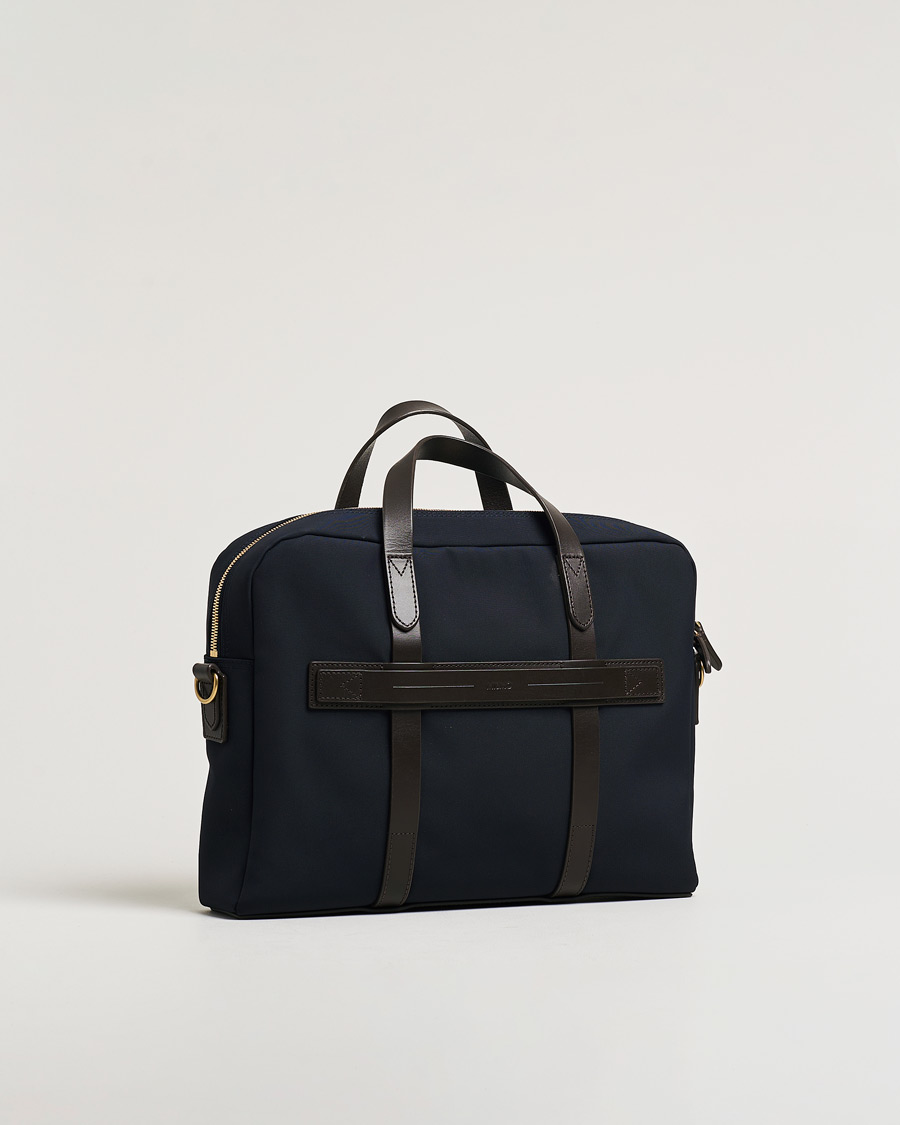 Hombres | Mismo M/S Aspire Briefcase Navy/Dark Brown | Pre-owned | Mismo M/S Aspire Briefcase Navy/Dark Brown