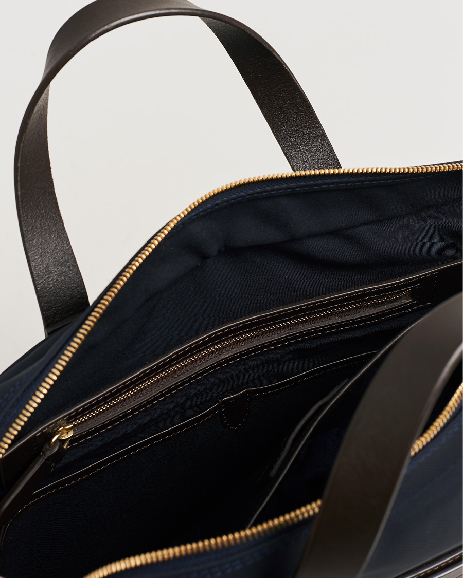 Hombres | Pre-owned Accesorios | Pre-owned | Mismo M/S Aspire Briefcase Navy/Dark Brown