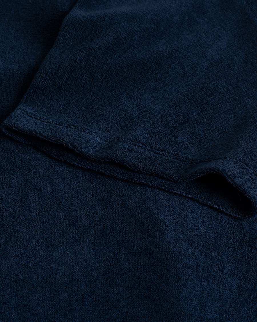 Hombres | Polos | Pre-owned | Ermenegildo Zegna Short Sleeve Terry Piquet Navy XL