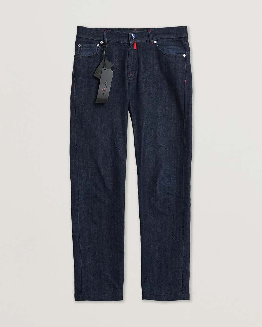 Hombres | Pre-owned Vaqueros | Pre-owned | Kiton Slim Fit Stretch Jeans Dark Blue Wash W32