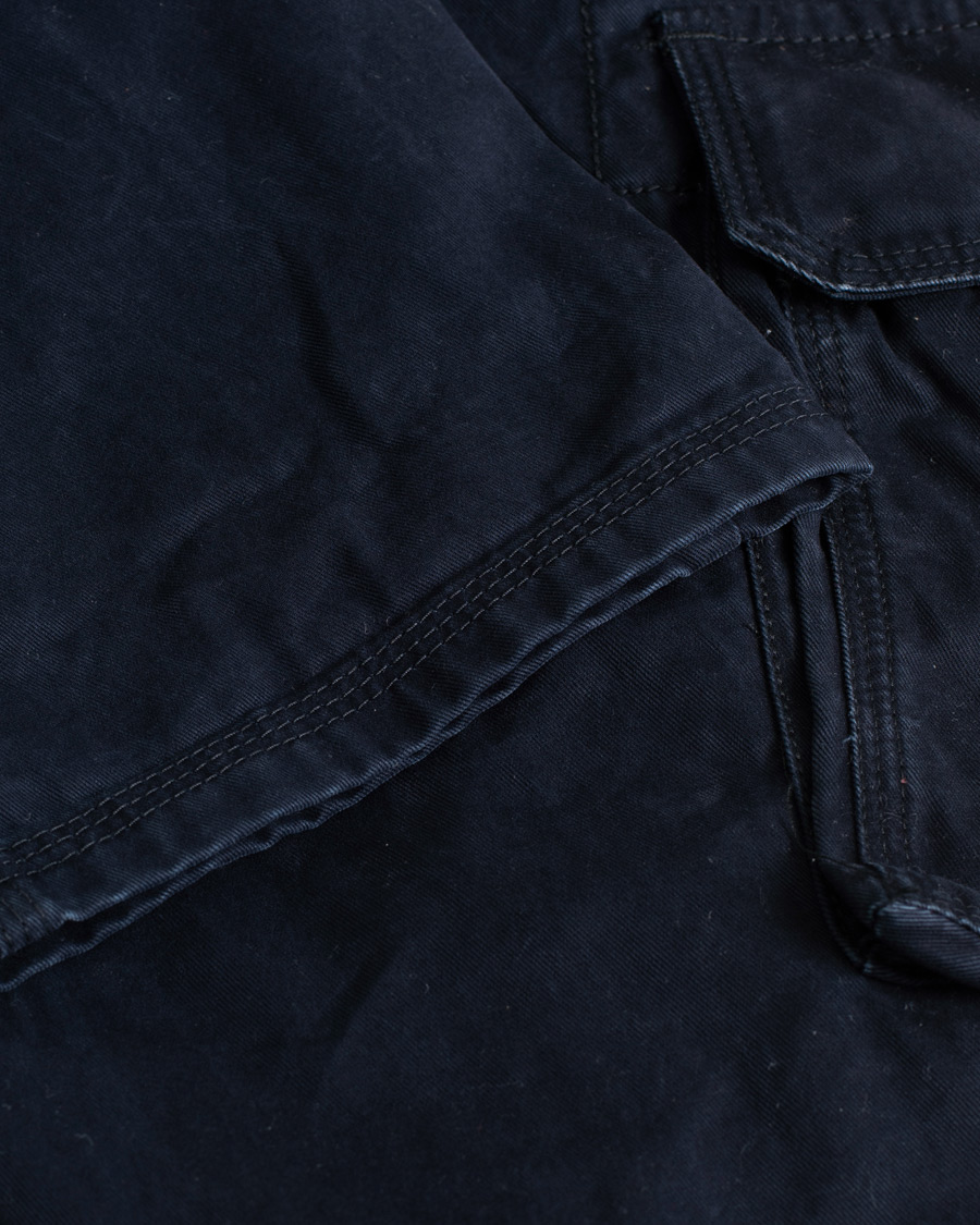 Hombres | Pantalones | Pre-owned | Incotex Slim Fit Cargo Pants Navy W34