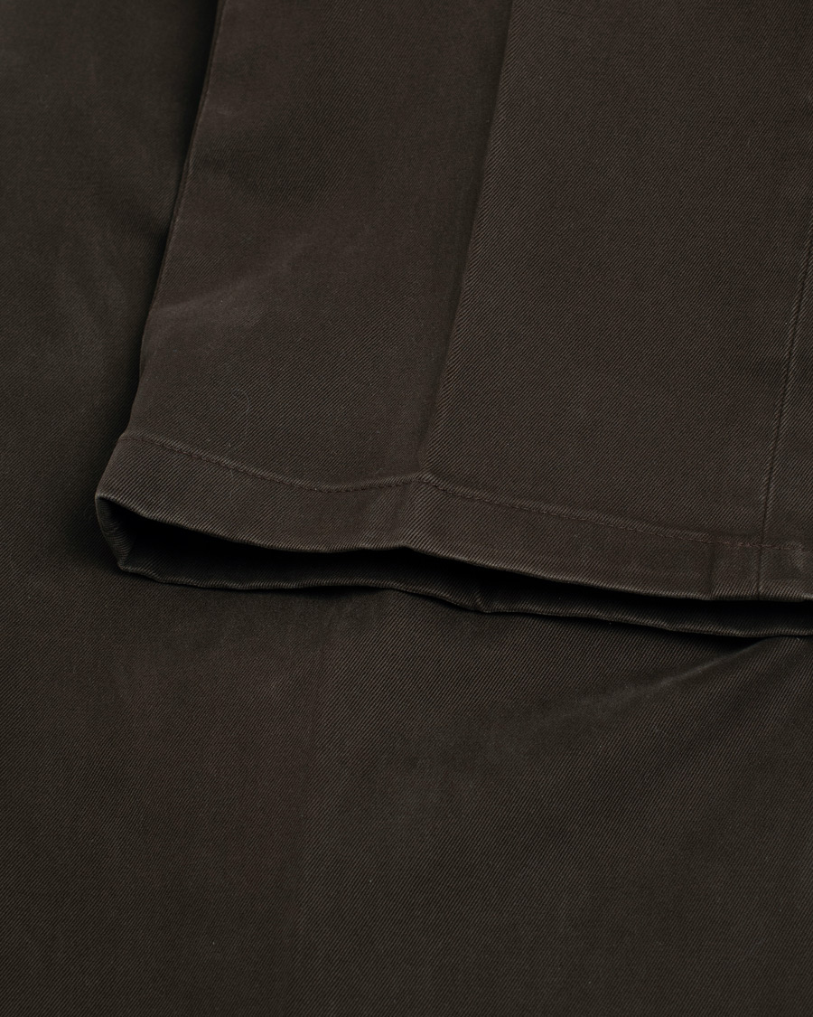 Hombres | Pantalones | Pre-owned | Incotex Slim Fit Cotton Stretch Chinos Dark Brown