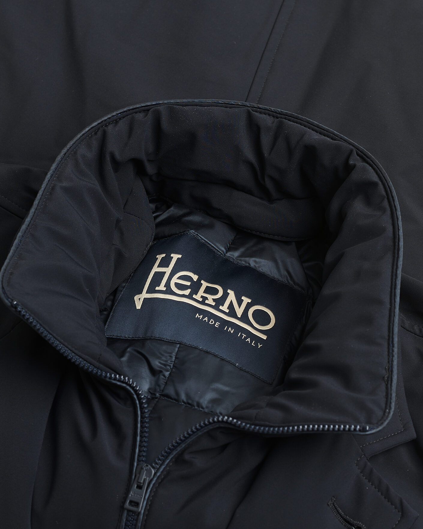Hombres | Pre-owned Chaquetas | Pre-owned | Herno Nylon City Blazer Navy 50