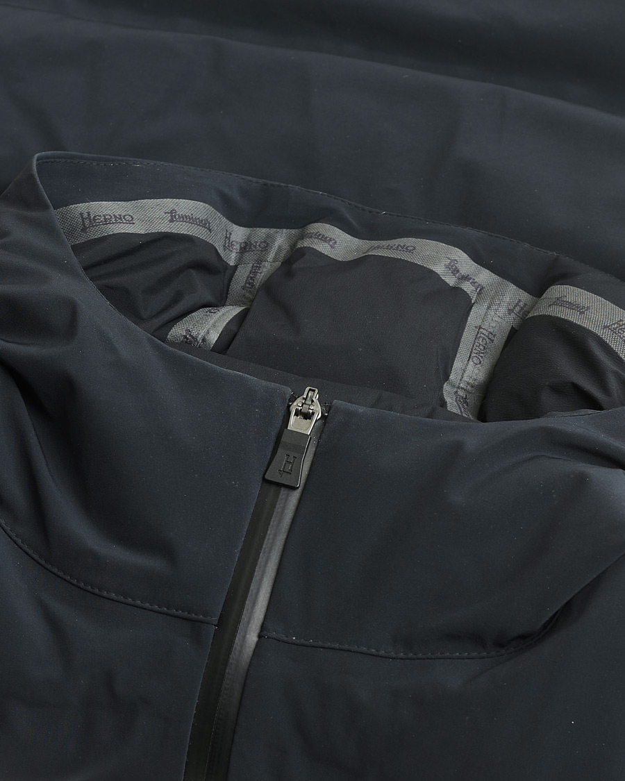 Hombres | Pre-owned Chaquetas | Pre-owned | Herno Laminar Stretch Nylon Down Jacket Navy 46