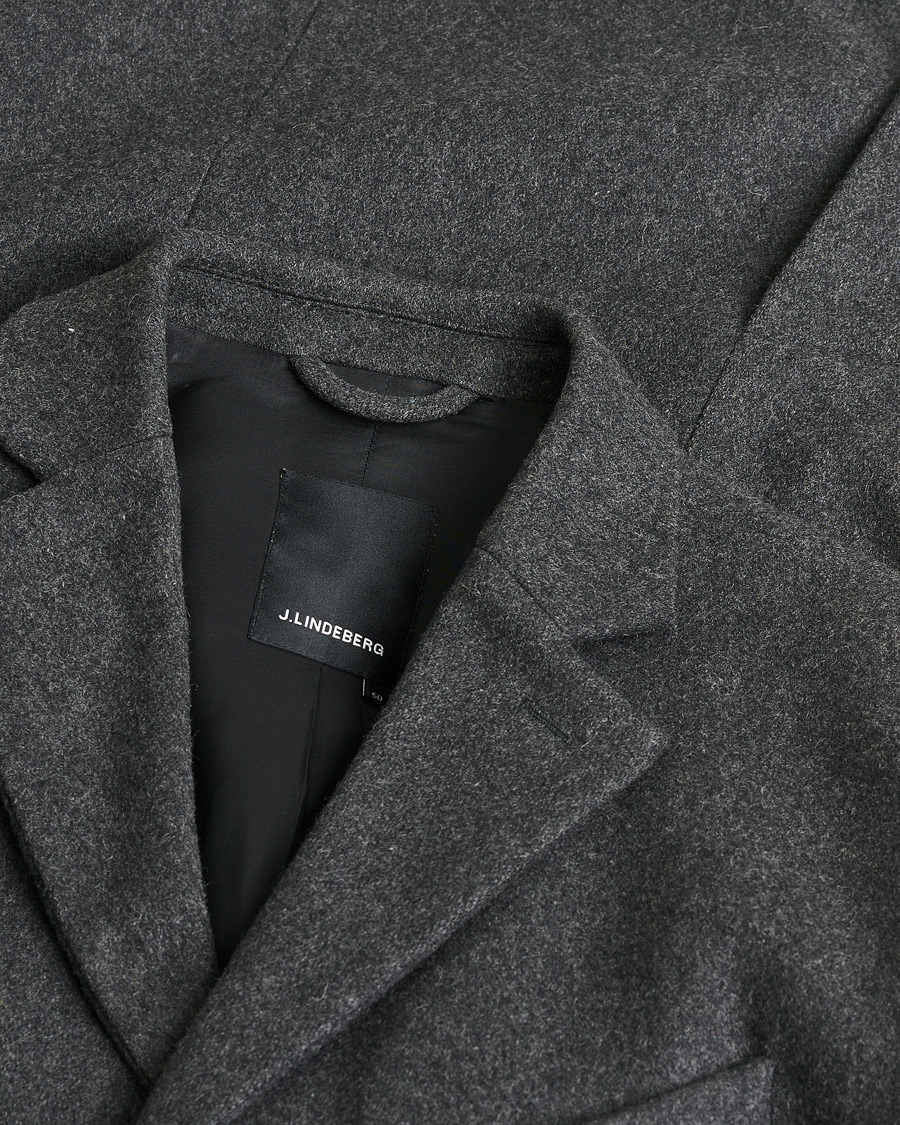 Hombres | Pre-owned Chaquetas | Pre-owned | J.Lindeberg Wool Coat Grey 50