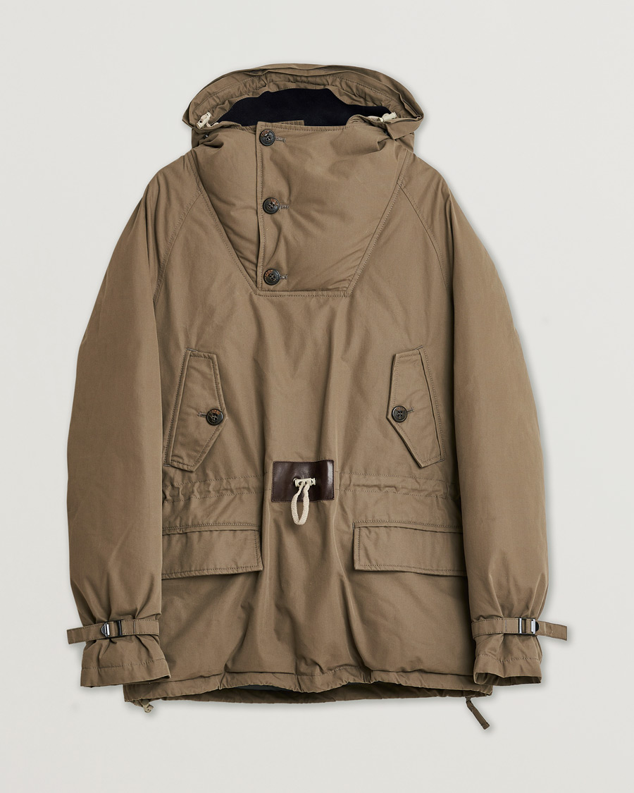 Hombres | Pre-owned Chaquetas | Pre-owned | Woolrich Byrd Cloth Anorak Taupe M