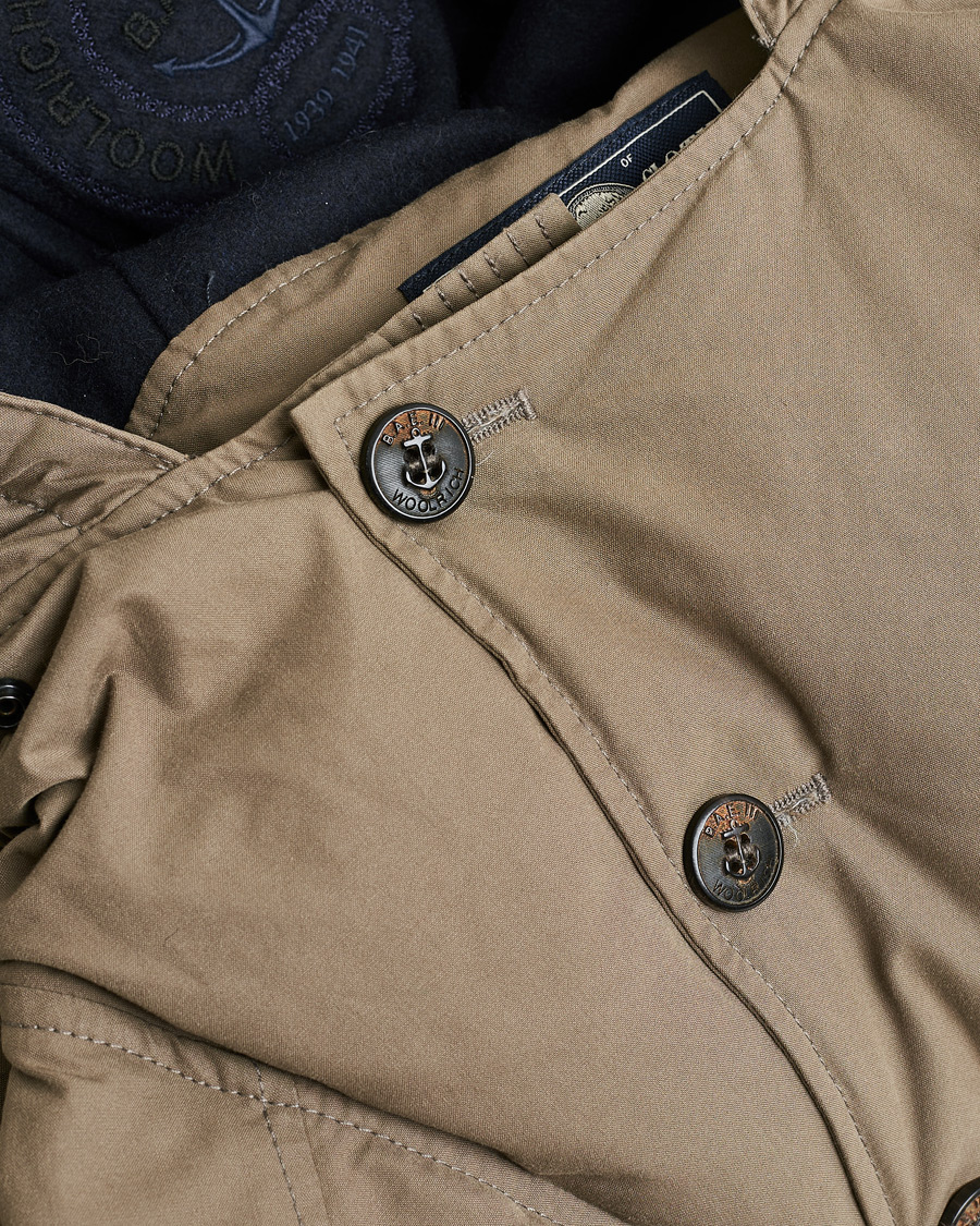 Hombres | Pre-owned Chaquetas | Pre-owned | Woolrich Byrd Cloth Anorak Taupe M