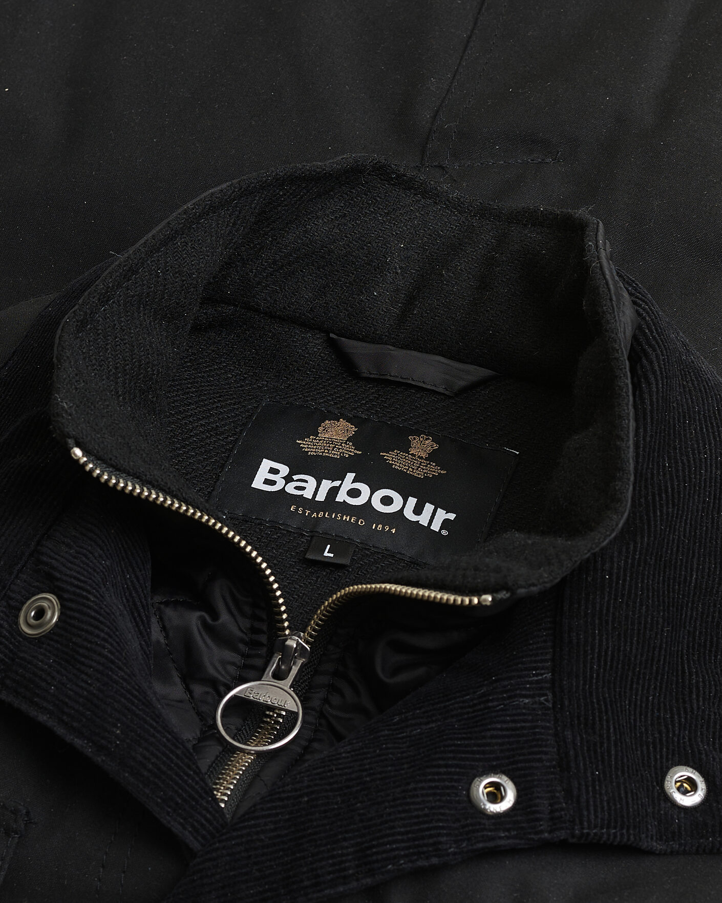 Hombres | Pre-owned Chaquetas | Pre-owned | Barbour Lifestyle Ogston Waxed Jacket Black L