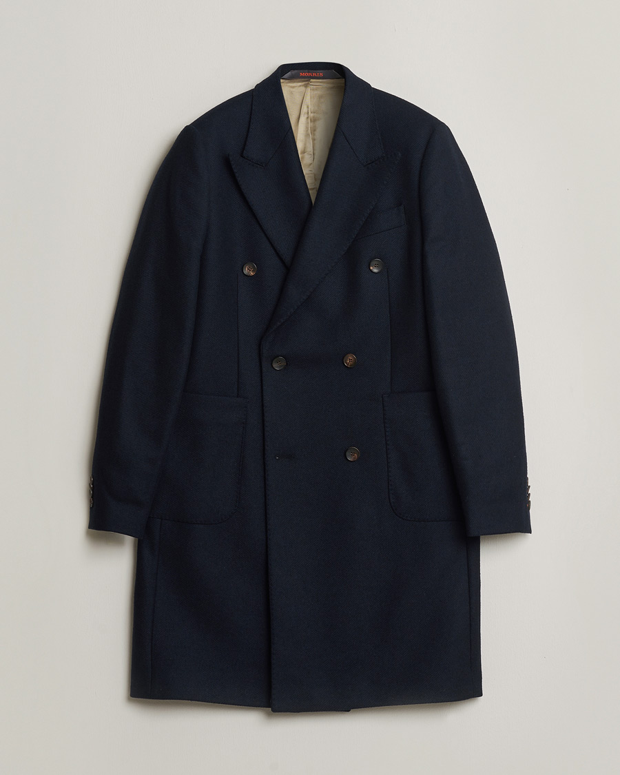 Hombres | Pre-owned Chaquetas | Pre-owned | Morris Double Breasted Wool Coat Navy 48