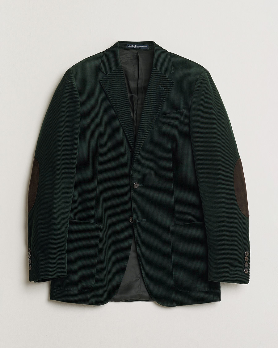 Hombres | Pre-owned Blazers | Pre-owned | Polo Ralph Lauren Corduroy Green Blazer 48