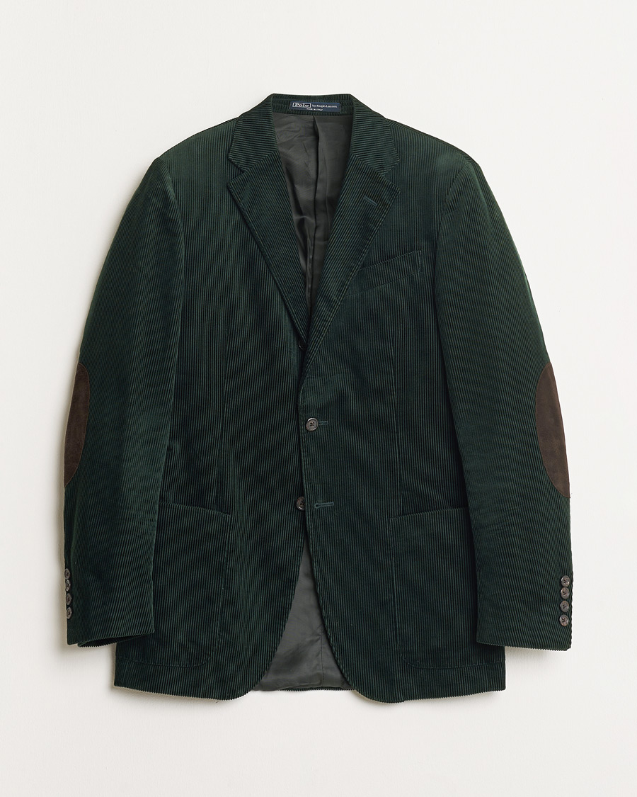 Hombres | Pre-owned Blazers | Pre-owned | Polo Ralph Lauren Corduroy Green Blazer 48