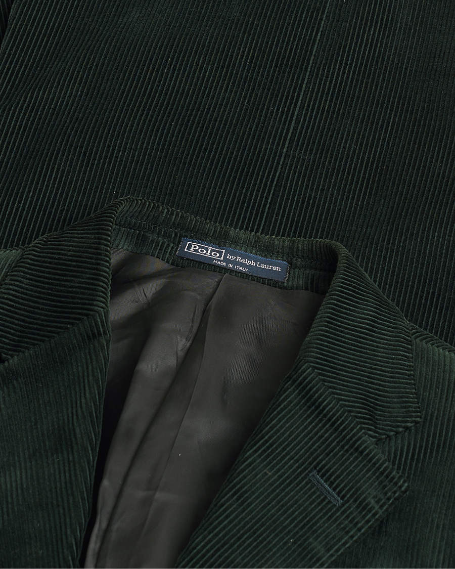 Hombres | Pre-owned Blazers | Pre-owned | Polo Ralph Lauren Corduroy Green Blazer 48