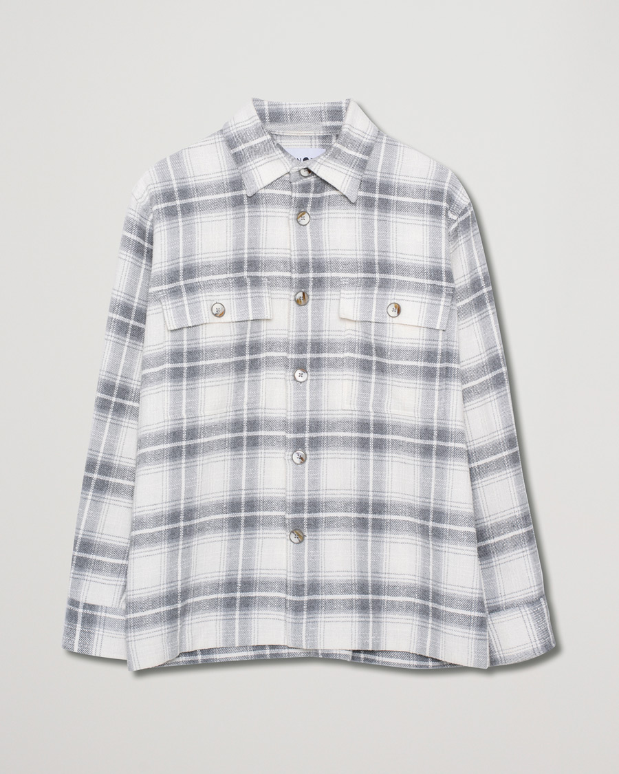 Hombres | Abrigos y chaquetas | Pre-owned | NN07 Soren Checked Shirt Jacket Grey L