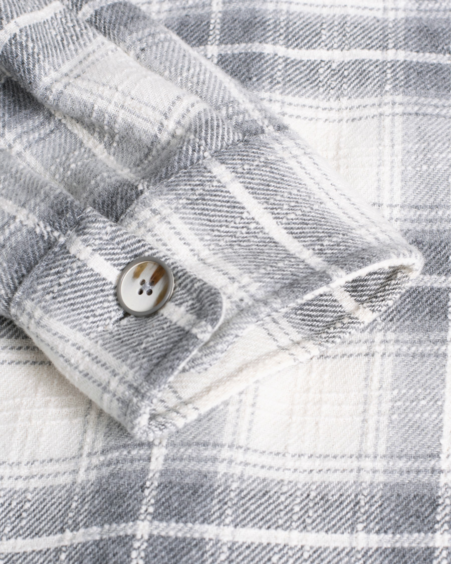 Hombres | Abrigos y chaquetas | Pre-owned | NN07 Soren Checked Shirt Jacket Grey L