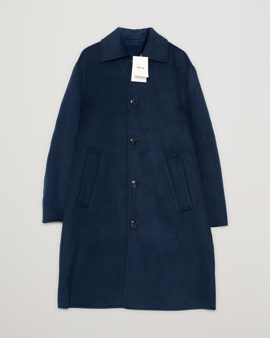Hombres | Abrigos y chaquetas | Pre-owned | NN07 Franco Wool Coat Navy Blue