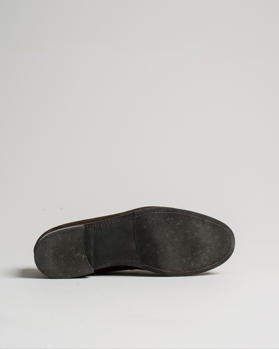Hombres | Morjas Penny Loafer Dark Brown Suede UK9 - EU43 | Pre-owned | Morjas Penny Loafer Dark Brown Suede UK9 - EU43
