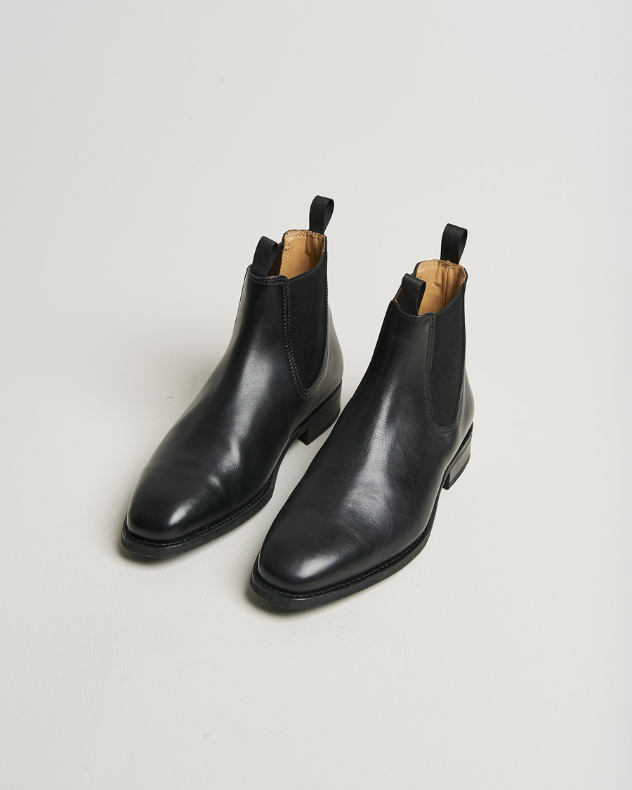 Hombres | Myrqvist Granhult Chelsea Boot Black Calf | Pre-owned | Myrqvist Granhult Chelsea Boot Black Calf