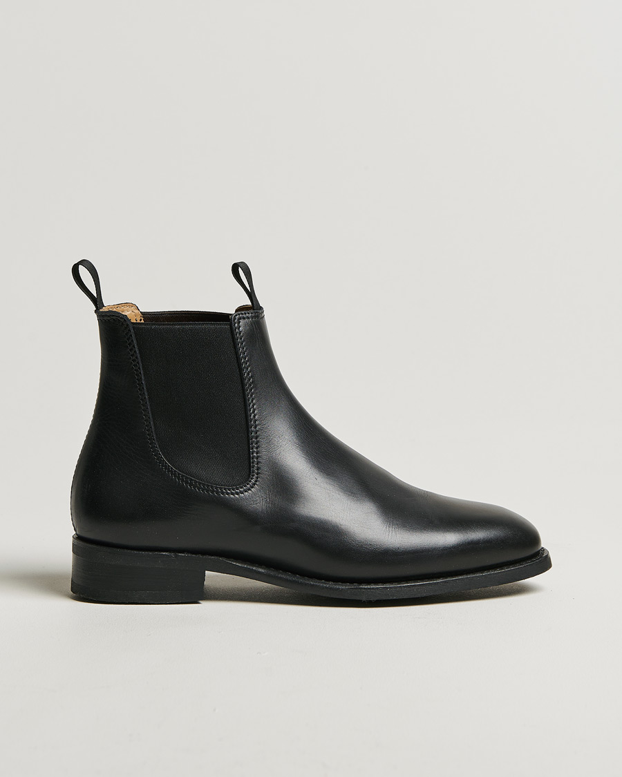 Hombres | Myrqvist Granhult Chelsea Boot Black Calf | Pre-owned | Myrqvist Granhult Chelsea Boot Black Calf