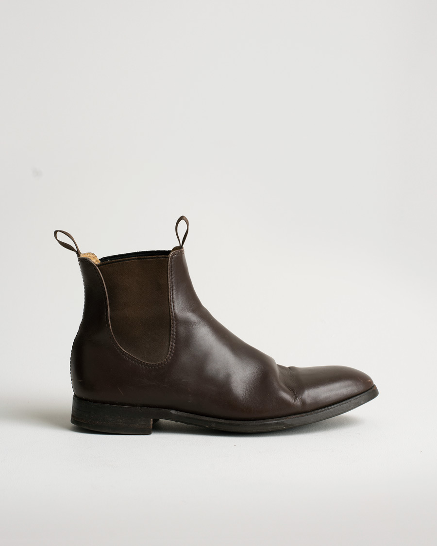 Hombres | Myrqvist Granhult Chelsea Boot Dark Brown Calf UK9,5 - EU43 | Pre-owned | Myrqvist Granhult Chelsea Boot Dark Brown Calf UK9,5 - EU43