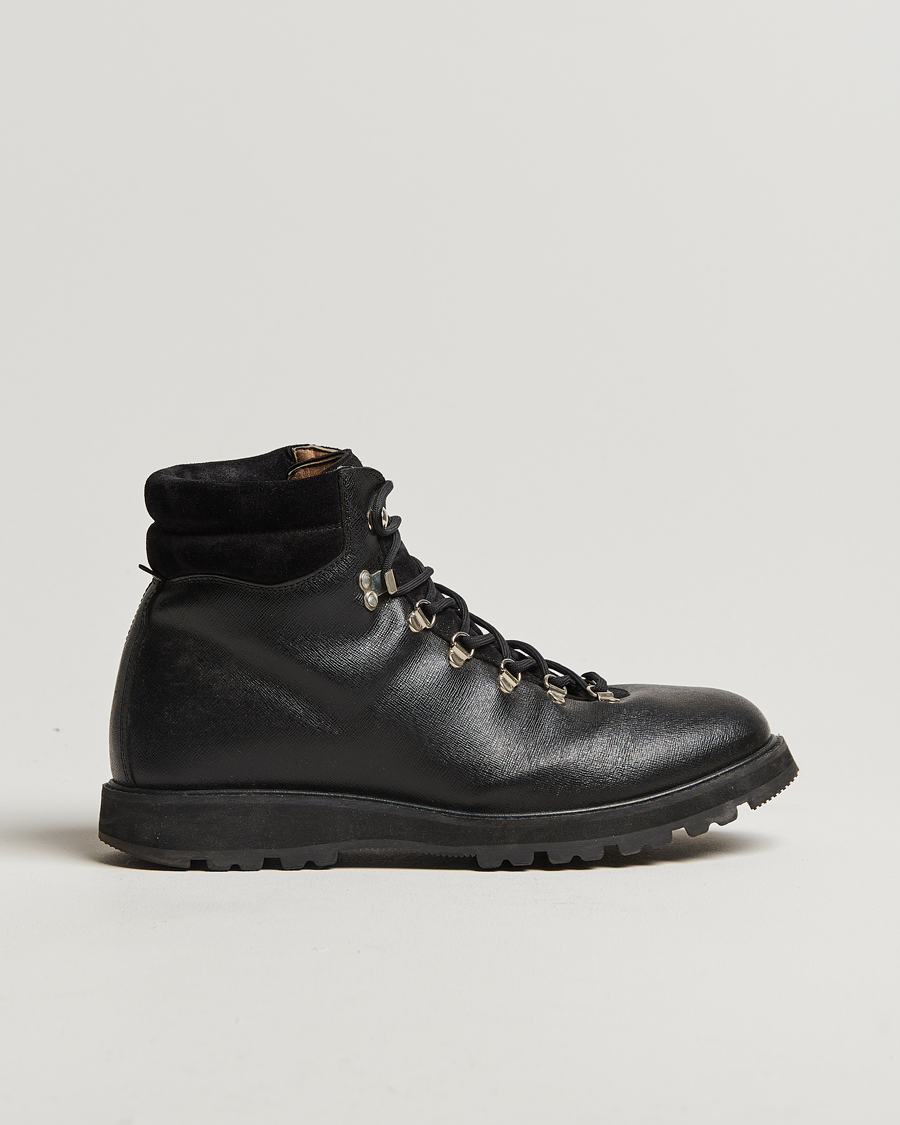 Hombres | Myrqvist Duved II Laced Boot Black Grain Calf UK9 - EU43 | Pre-owned | Myrqvist Duved II Laced Boot Black Grain Calf UK9 - EU43