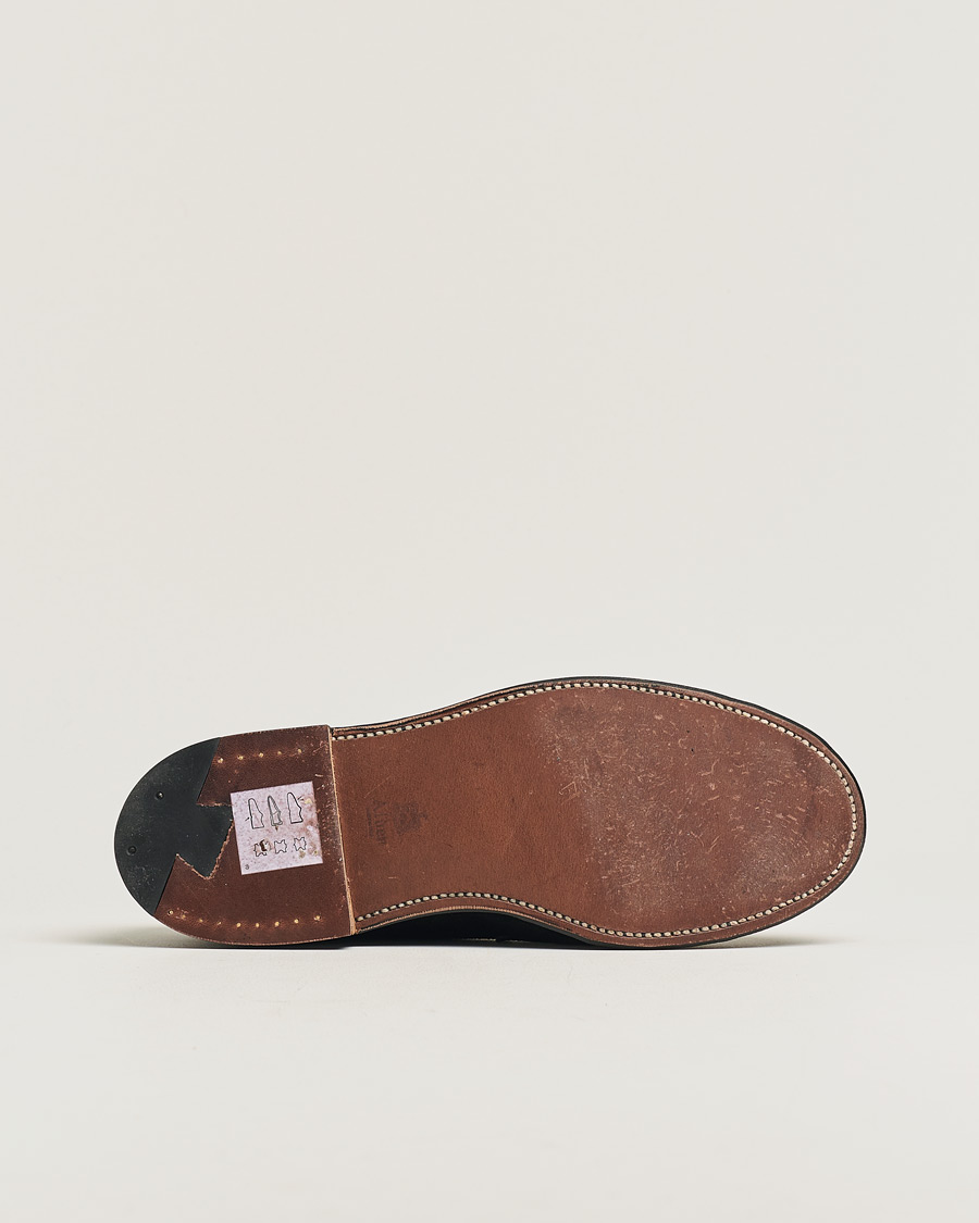 Hombres | Alden 5737F Penny Loafer Black Suede US7,5 - EU41 | Pre-owned | Alden 5737F Penny Loafer Black Suede US7,5 - EU41