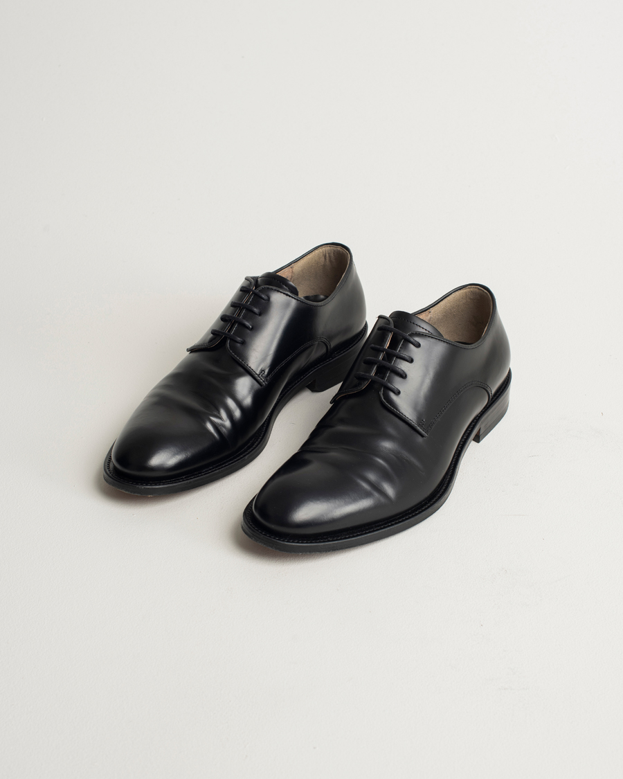 Hombres | Filippa K Derby Shoes Black Calf 41 | Pre-owned | Filippa K Derby Shoes Black Calf 41