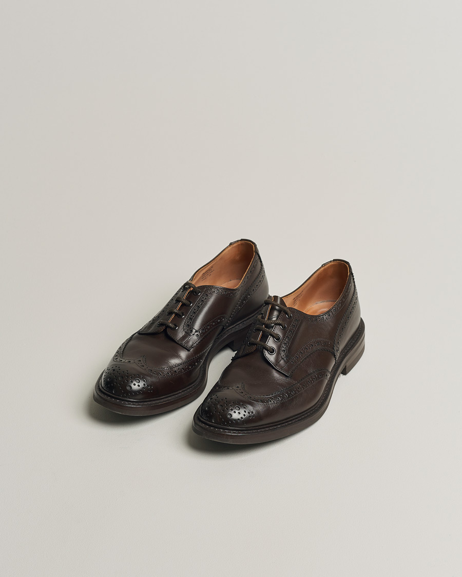 Hombres | Tricker's Bourton Country Brogues Espresso Calf | Pre-owned | Tricker's Bourton Country Brogues Espresso Calf