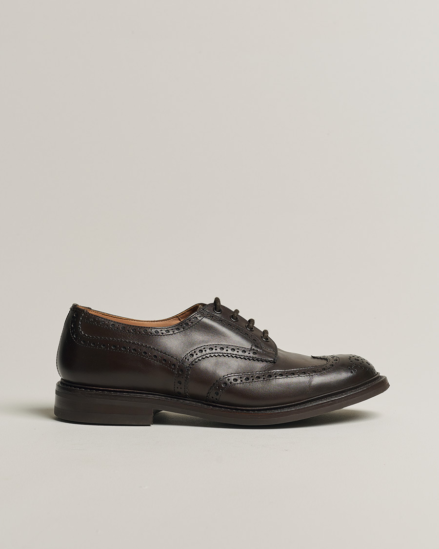 Hombres | Tricker's Bourton Country Brogues Espresso Calf | Pre-owned | Tricker's Bourton Country Brogues Espresso Calf