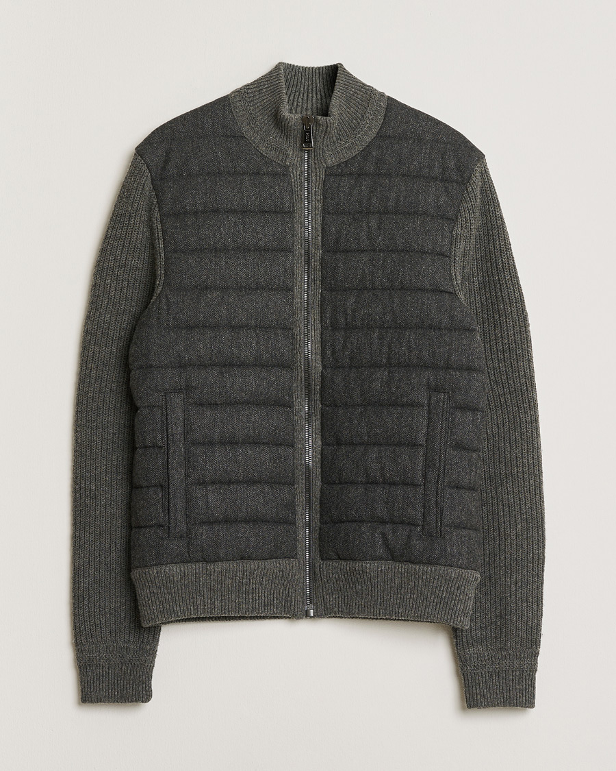 Hombres | Pre-owned Chaquetas | Pre-owned | Polo Ralph Lauren Cashmere Blend Hybrid Full-Zip Dark Grey M
