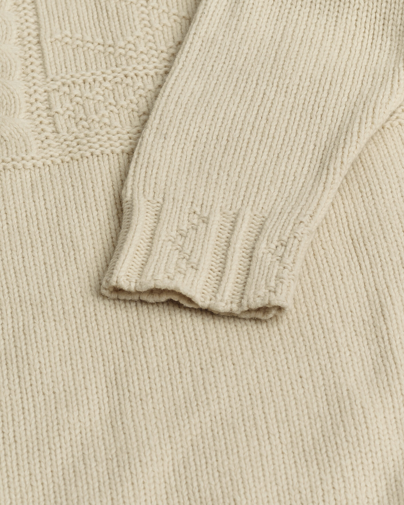 Hombres | Pre-owned Jerséis | Pre-owned | Polo Ralph Lauren Wool Knitted Aran Rollneck Cream M