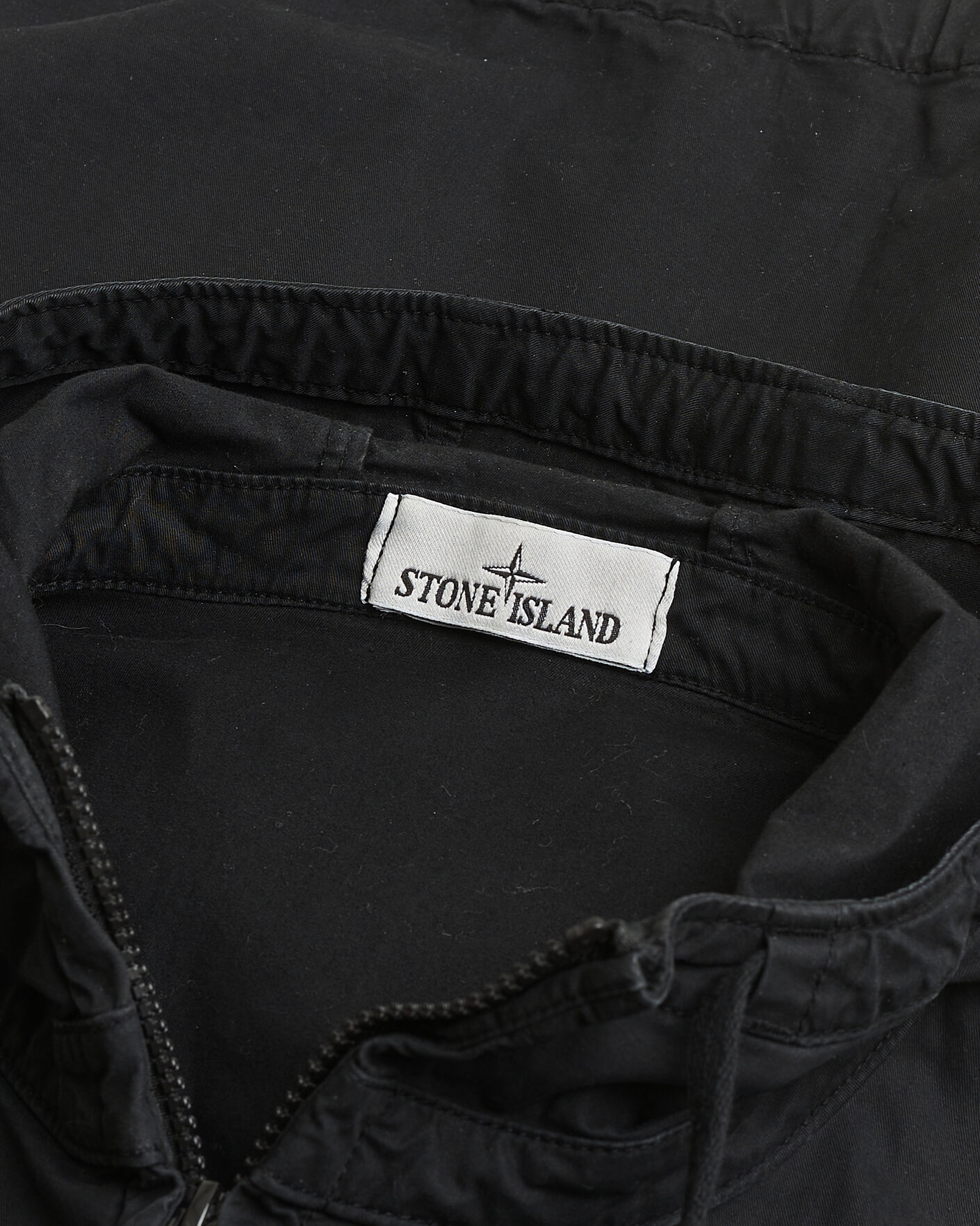 Hombres | Pre-owned Chaquetas | Pre-owned | Stone Island Supima Cotton Hooded Jacket Black XL