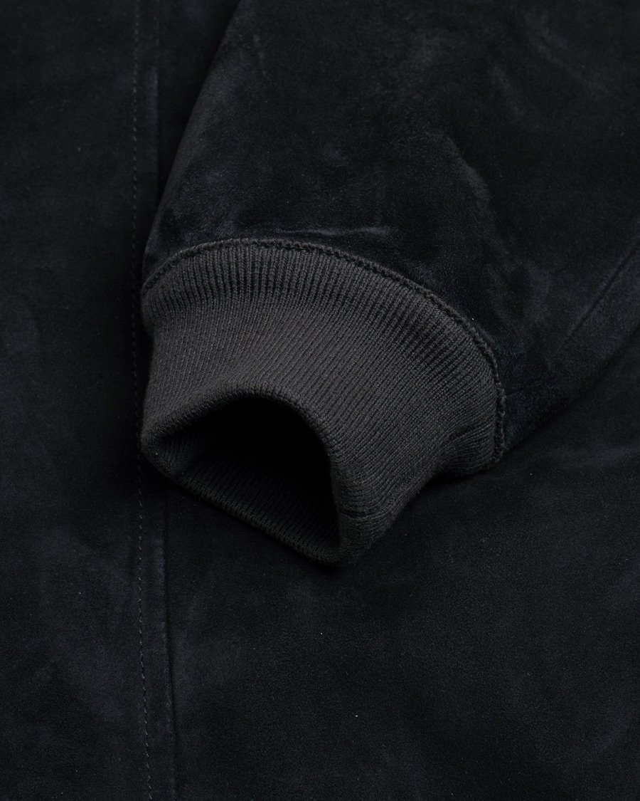Hombres | Abrigos y chaquetas | Pre-owned | Valstar Zip Suede Jacket Navy