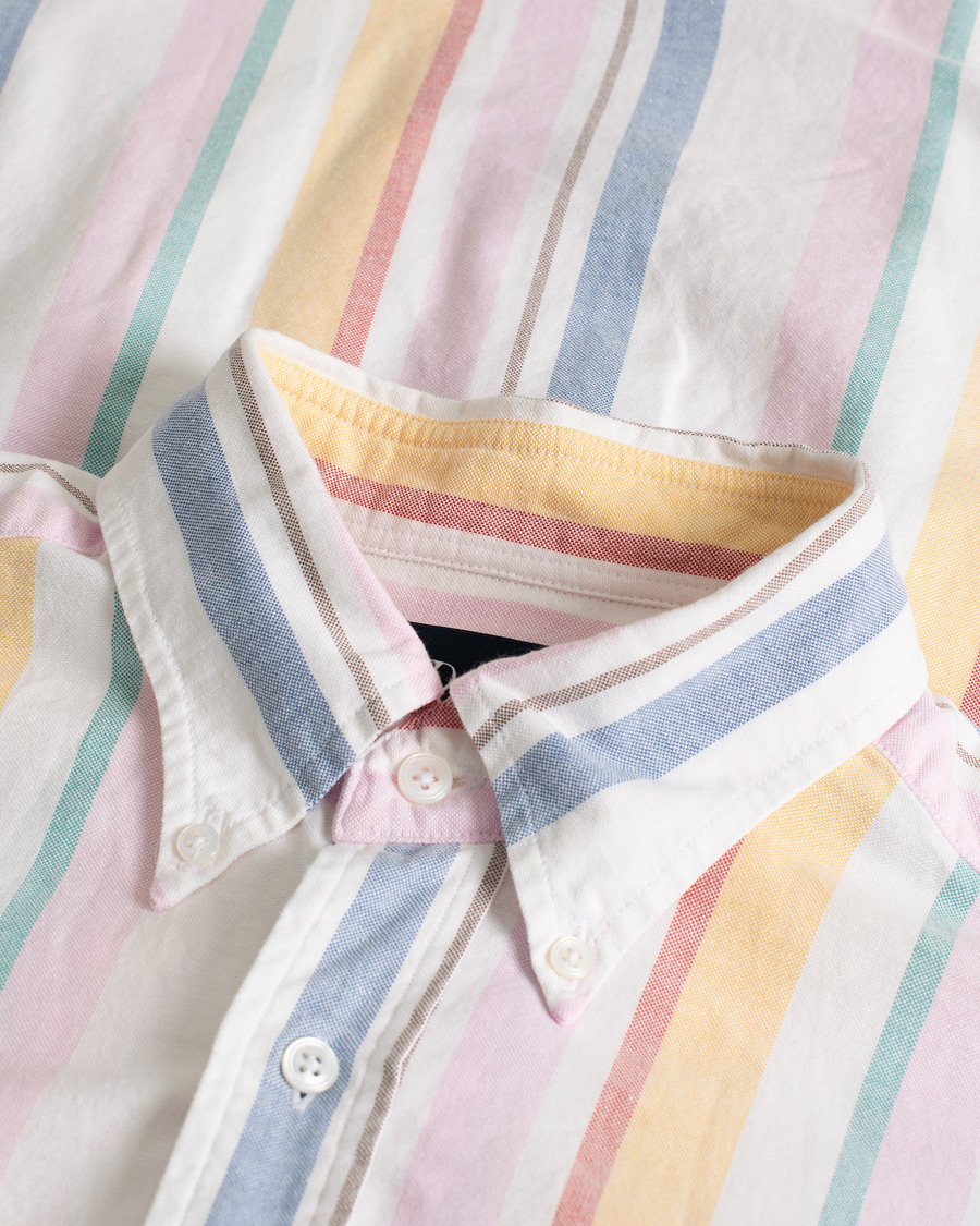 Hombres | Camisas | Pre-owned | Drake's Multi Stripe Oxford Shirt Multi