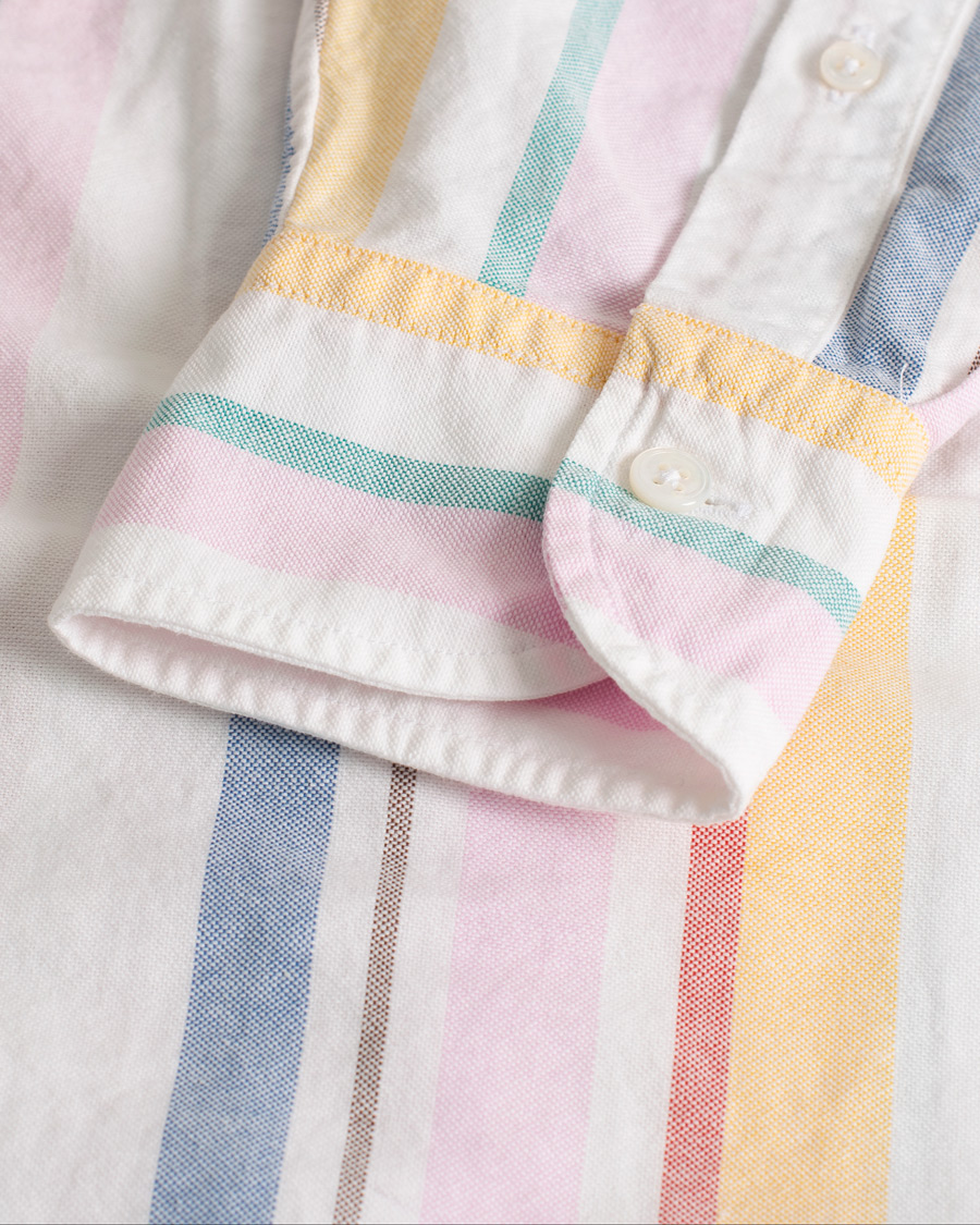 Hombres | Camisas | Pre-owned | Drake's Multi Stripe Oxford Shirt Multi