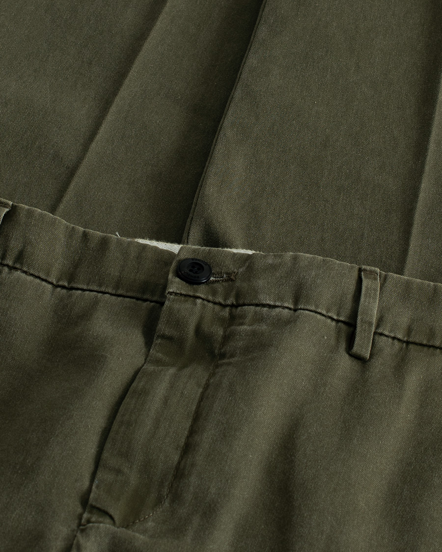 Hombres | Pre-owned Pantalones | Pre-owned | Dondup Joe Cotton Chinos Olive Green