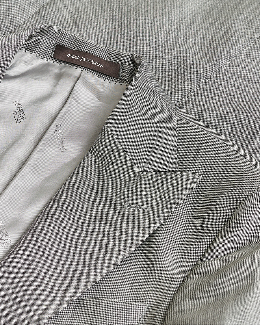 Hombres | Oscar Jacobson Elmer Suit Grey Melange 48 | Pre-owned | Oscar Jacobson Elmer Suit Grey Melange 48