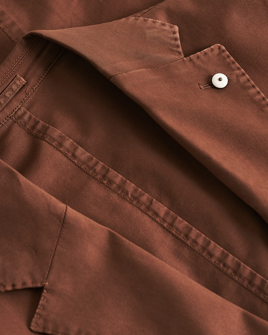 Hombres | Blazers | Pre-owned | L.B.M. 1911 Jack Regular Fit Cotton Stretch Blazer Brown