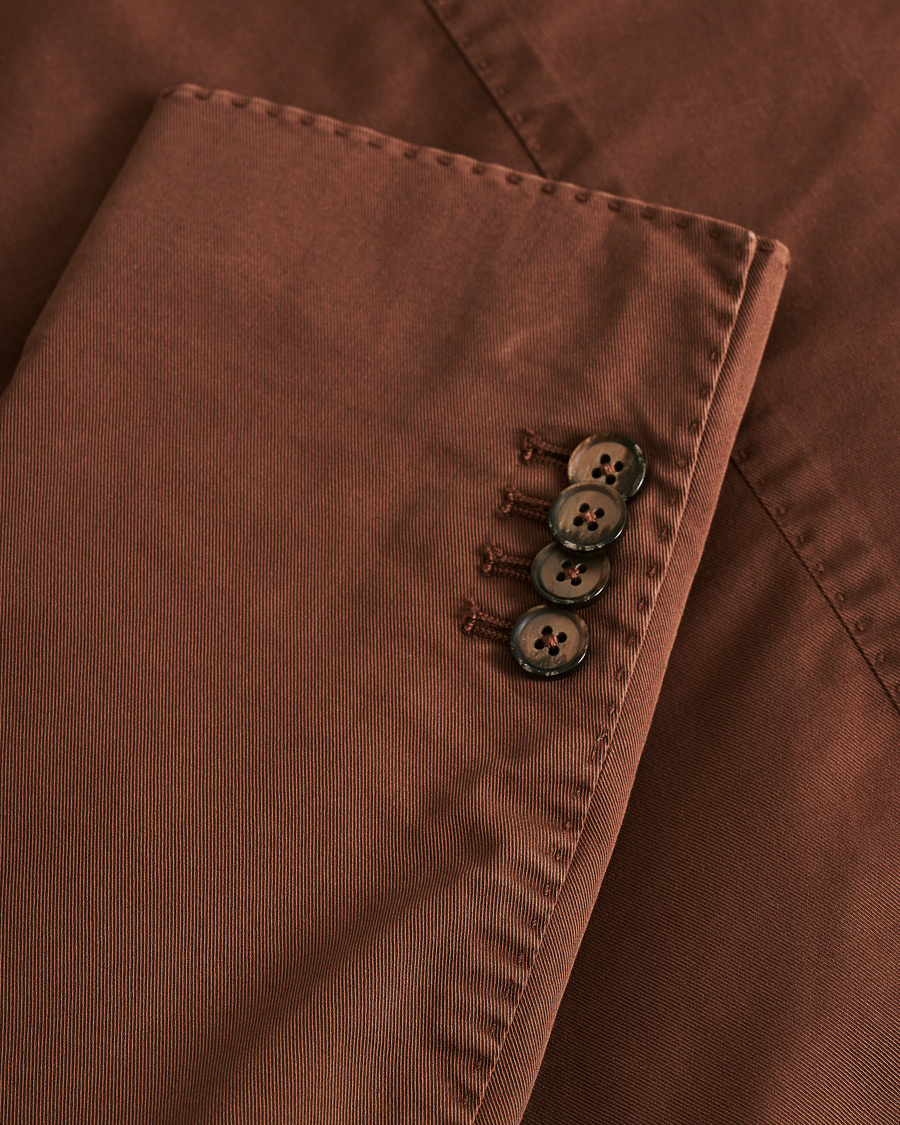 Hombres | Blazers | Pre-owned | L.B.M. 1911 Jack Regular Fit Cotton Stretch Blazer Brown